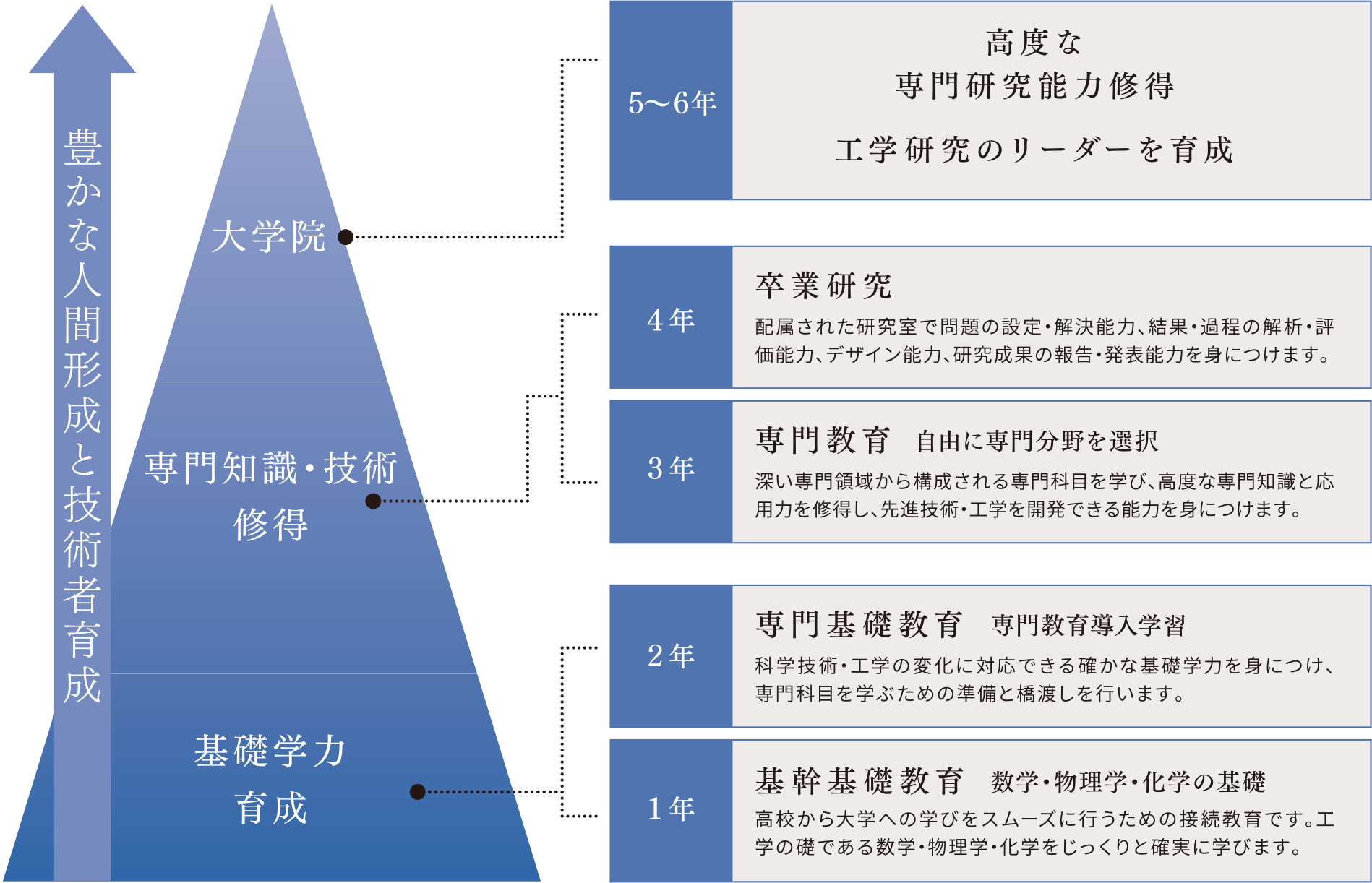 工学部の教育課程
